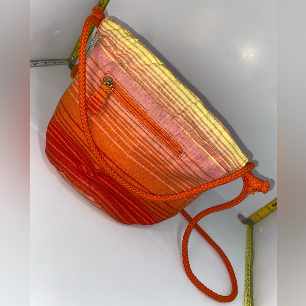 Liz Claiborne Striped Orange and Yellow Women's Bag